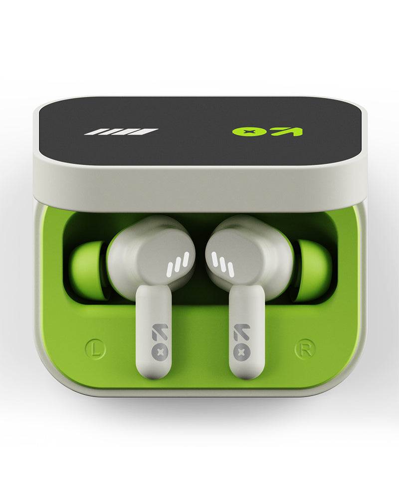 GoBoult Tenet Neon Green Earbuds