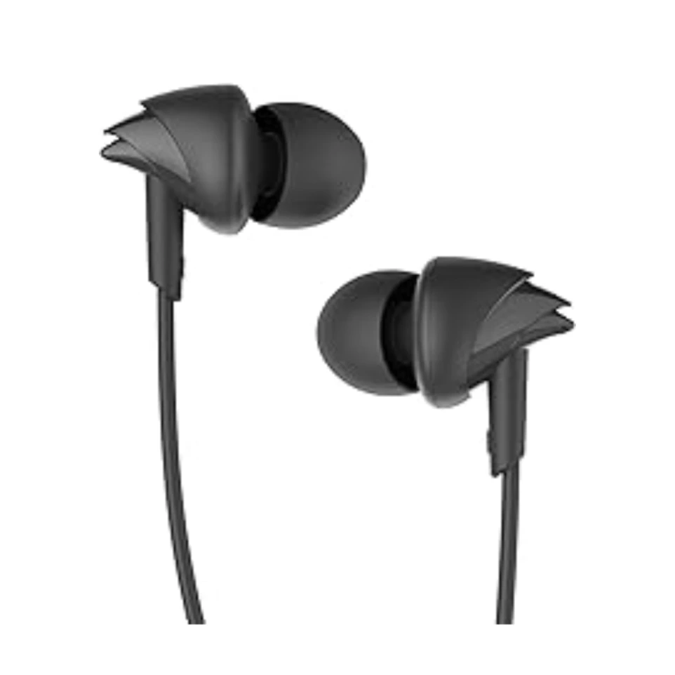 BassHeads 100 in-Ear Headphones with Mic (Black)