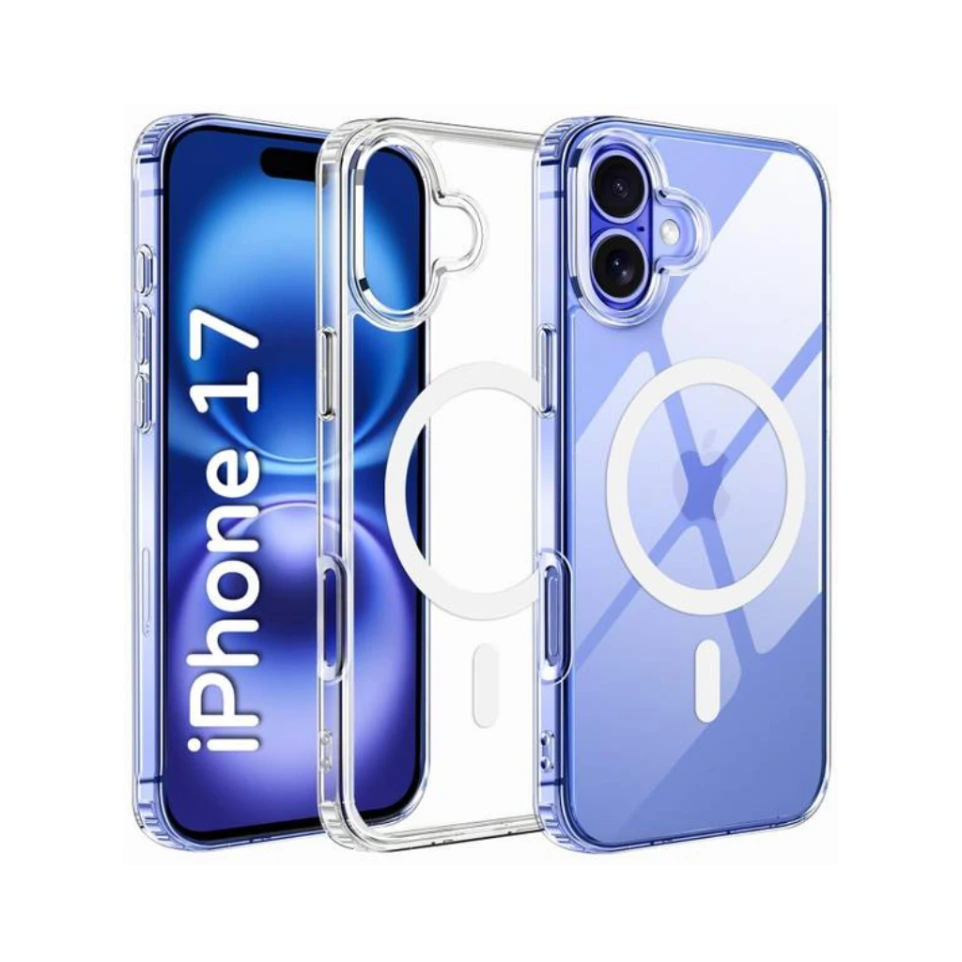 Transparent silicone Back Cover for iPhone 17